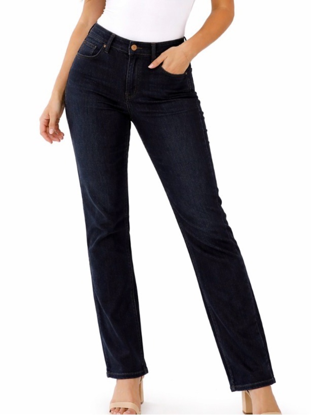 Democracy AB technology Jeans black skinny women's SZ 2 elastic hold in waist